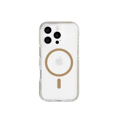 Tech21 EvoCrystal - Apple iPhone 16 Pro Case MagSafe Compatible - Gold