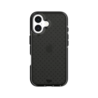 Tech21 EvoCheck - Apple iPhone 16 Case - Smokey/Black