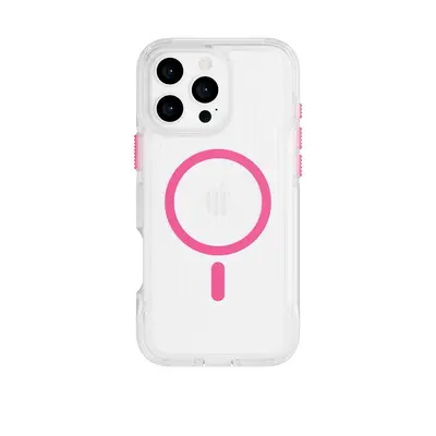 Tech21 FlexPro - Apple iPhone 16 Pro Max Case MagSafe Compatible - Neon Pink/Orange Glow in the 