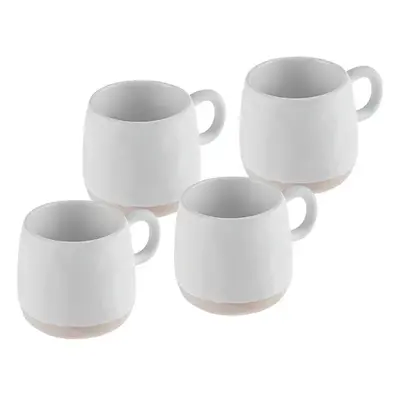 Karaca Fika Piece Stoneware Espresso Turkish Coffee Cup Set for People, 120ml, White Multi