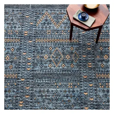 Kasmir Rugs 7/24 Alaca Exclusive Bergama Turkish Rug, 120cmx180cm, Blue Multi