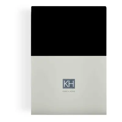 Karaca Home Jersey Fitted Sheet, Double, Anthracite