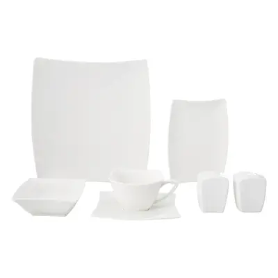 Karaca Perfect 32-Piece Porcelain Serveware Set for People, White