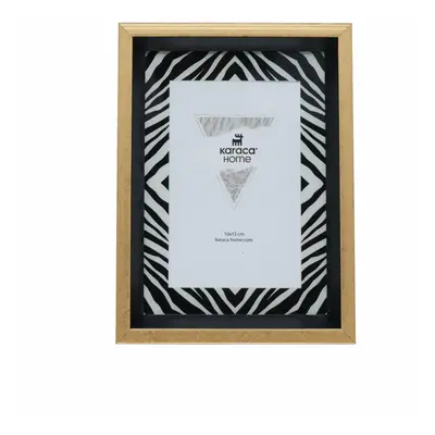 Karaca Home Wild Touch Zebra Photo Frame, Gold