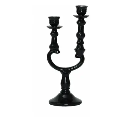 Karaca Home Pop-Art Arm Candlestick, 12.7cmx10cmx28.5cm, Black