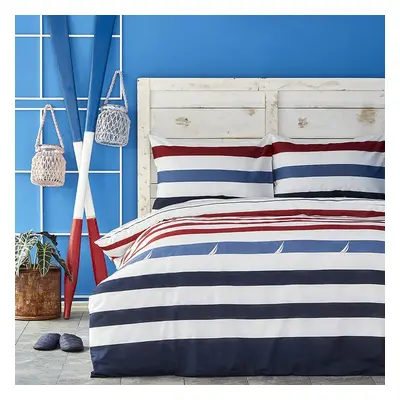 Nautica Finn 100% Turkish Cotton Duvet Cover Set, Single, 140cmx200cm, Multi