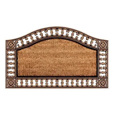 Kasmir Rugs 100% Natural Coconut Shell Fiber Door Mat, 45cmx75cm, Multi