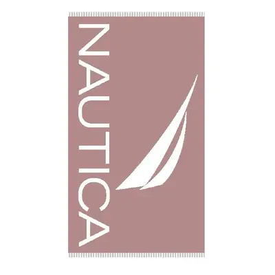 Nautica Home J Logo 100% Turkish Cotton Peshtemal Towel, 100cmx170cm, Pink