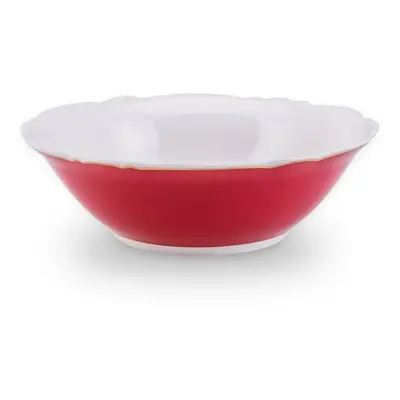 Karaca Romantic Porcelain Bowl, 14cm, Red White