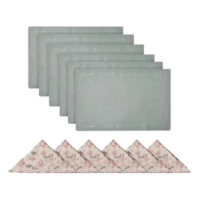 Karaca Home Lovely Placemat Set for People with Napkins, Piece