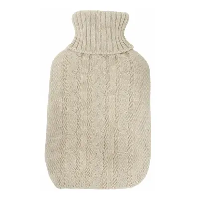 Karaca Home Knitting Hot Water Bottle and Cover, 2L, Beige