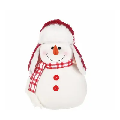 Karaca Home New Year Christmas Snowman Plush Toy Decoration, 23cm, Multi