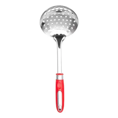 Karaca Retro Stainless Steel Skimmer, 32cm, Red Silver