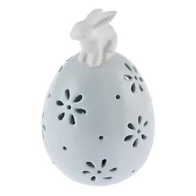 Karaca Easter Stoneware Glass Decorative Trinket, White Blue