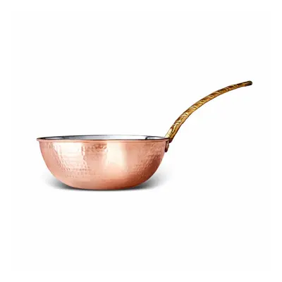 Karaca Alacahoyuk Copper Wok Pan, 24cm, Copper