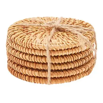 Karaca Home Mora Piece Coaster Set, Straw