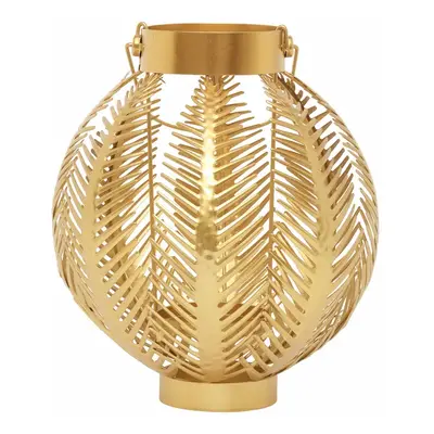 Karaca Home Leaf Lantern, 23cmx27cm, Gold