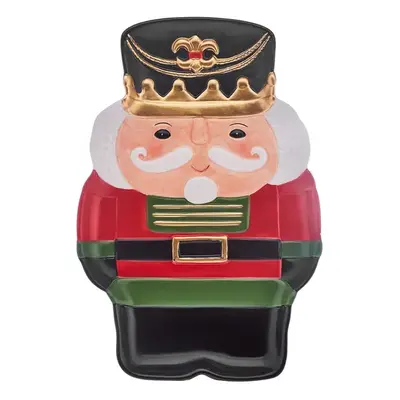 Karaca New Year Christmas Nutcracker Decorative Plate, 18cm, Multi