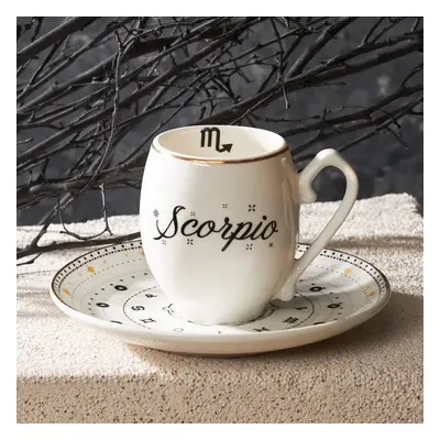 Karaca Signs of the Zodiac Signs of the Zodiac Scorpio Porcelain Espresso Turkish Coffee Cup, 90