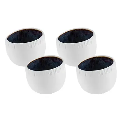 Karaca Galactic Reactive Glaze Snack Bowl Set for People, 350ml, White Multi