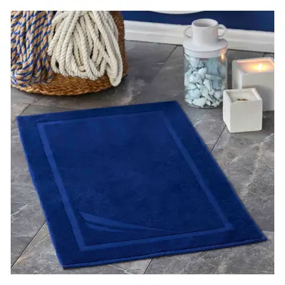 Nautica Home Crew 100% Turkish Cotton Bath Mat, 50cmx85cm, Navy Blue