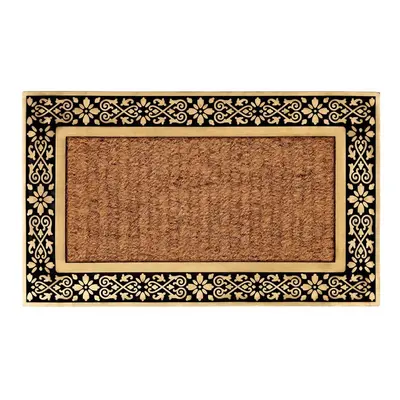 Kasmir Rugs 100% Natural Coconut Shell Fiber Door Mat, 45cmx75cm, Multi