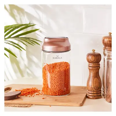 Karaca Dimple Storage Container, Medium, Rose Gold