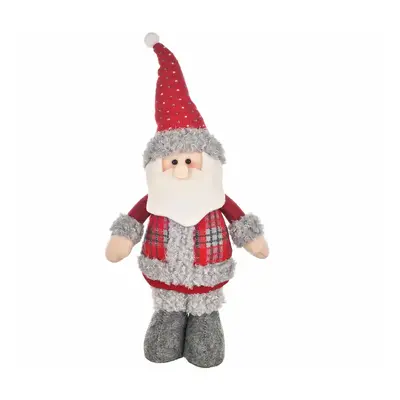 Karaca Home New Year Christmas Standing Santa Plush Toy Decoration, 44cm, Multi