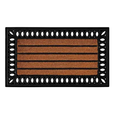 Kasmir Rugs 100% Natural Coconut Shell Fiber Door Mat, 45cmx75cm, Multi