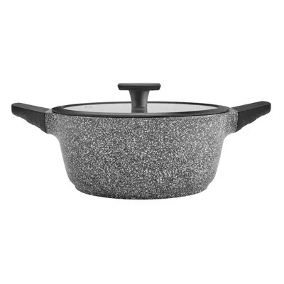 Karaca Serra Biogranite Induction Stockpot with Lid, 24cm, Grey