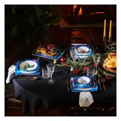 Karaca Fine Pearl Aurora 62-Piece Dinner Set for People, Multi