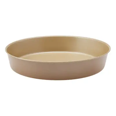 Karaca Hense Metal Round Tray, 28cm, Brown