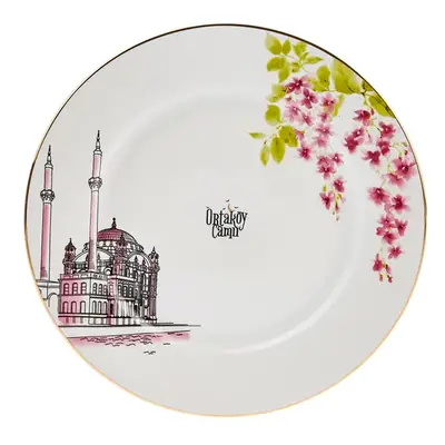 Karaca​ Istanbul Collection Erguvan Ortaköy Porcelain Side Plate, 19cm, Multi