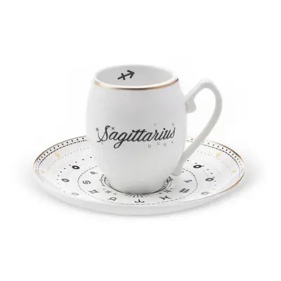 Karaca Signs of the Zodiac Sagittarius Porcelain Espresso Turkish Coffee Cup, 90ml, Multi