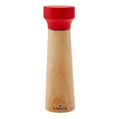 Karaca Arora Wooden Spice Grinder, 21cm, Wood Red