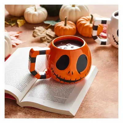 Karaca Halloween Creepy Ceramic Mug, 10cm, Orange Black