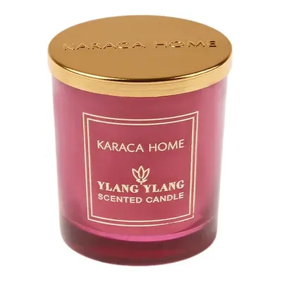 Karaca Home Ylang Ylang Scented Candle, 140g, Pink