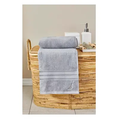 Nautica Home Ocean 100% Turkish Cotton Bath Towel, 70cmx140cm, Grey