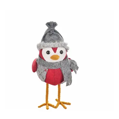 Karaca Home New Year Christmas Robin Bird Plush Toy Decoration, 23cm, Multi