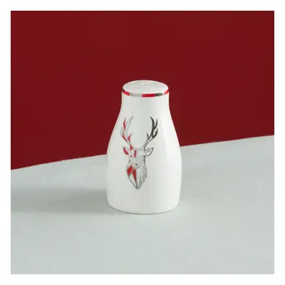 Karaca Aries Porcelain Salt and Pepper Shaker, 30ml, Red Multi