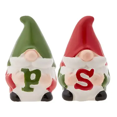 Karaca New Year Christmas Hoho Ceramic Salt and Pepper Shaker, 5cmx5cmx8cm, Multi