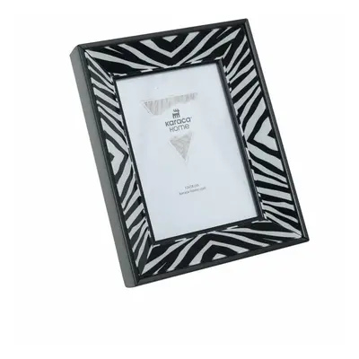 Karaca Home Wild Touch Zebra Photo Frame, Black