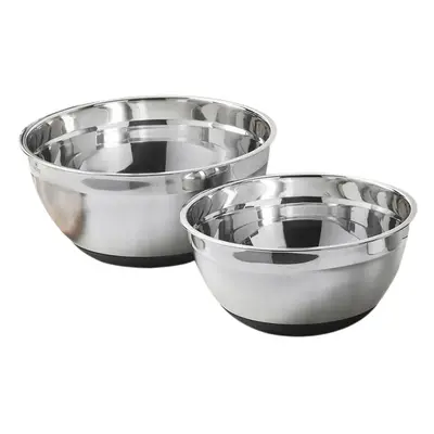 Karaca Piece Stainless Steel Mixing Bowl Set, Silver