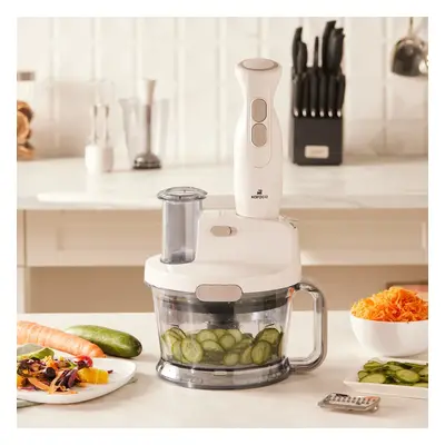 Karaca Pro-Multimax Food Processor, 2000W, Iconic Beige