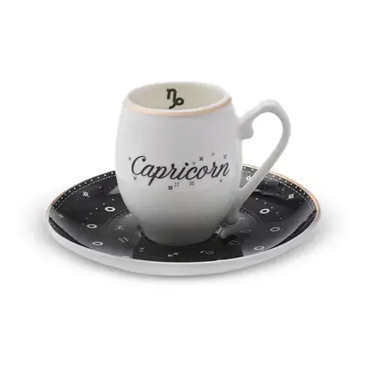 Karaca Signs of the Zodiac Capricorn Porcelain Espresso Turkish Coffee Cup, 90ml, Multi