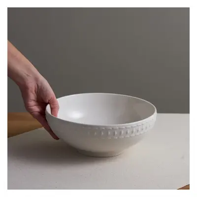 Karaca Mina Porcelain Serving Bowl, 25cm, White