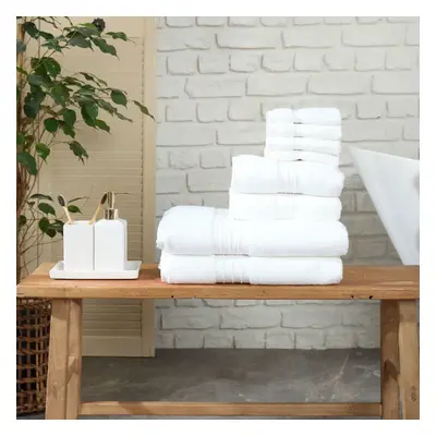 Karaca Home 100% Turkish Cotton Towel Set, Piece, White