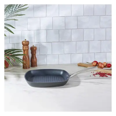 Karaca BioDiamond Pro Non-Stick Induction Griddle Pan, 28cm, Black