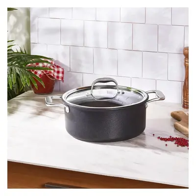 Karaca BioDiamond Pro Non-Stick Induction Stockpot with Lid, 24cm, Black