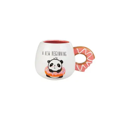 Karaca Animal Panda Stoneware Mug, 392ml, Multi